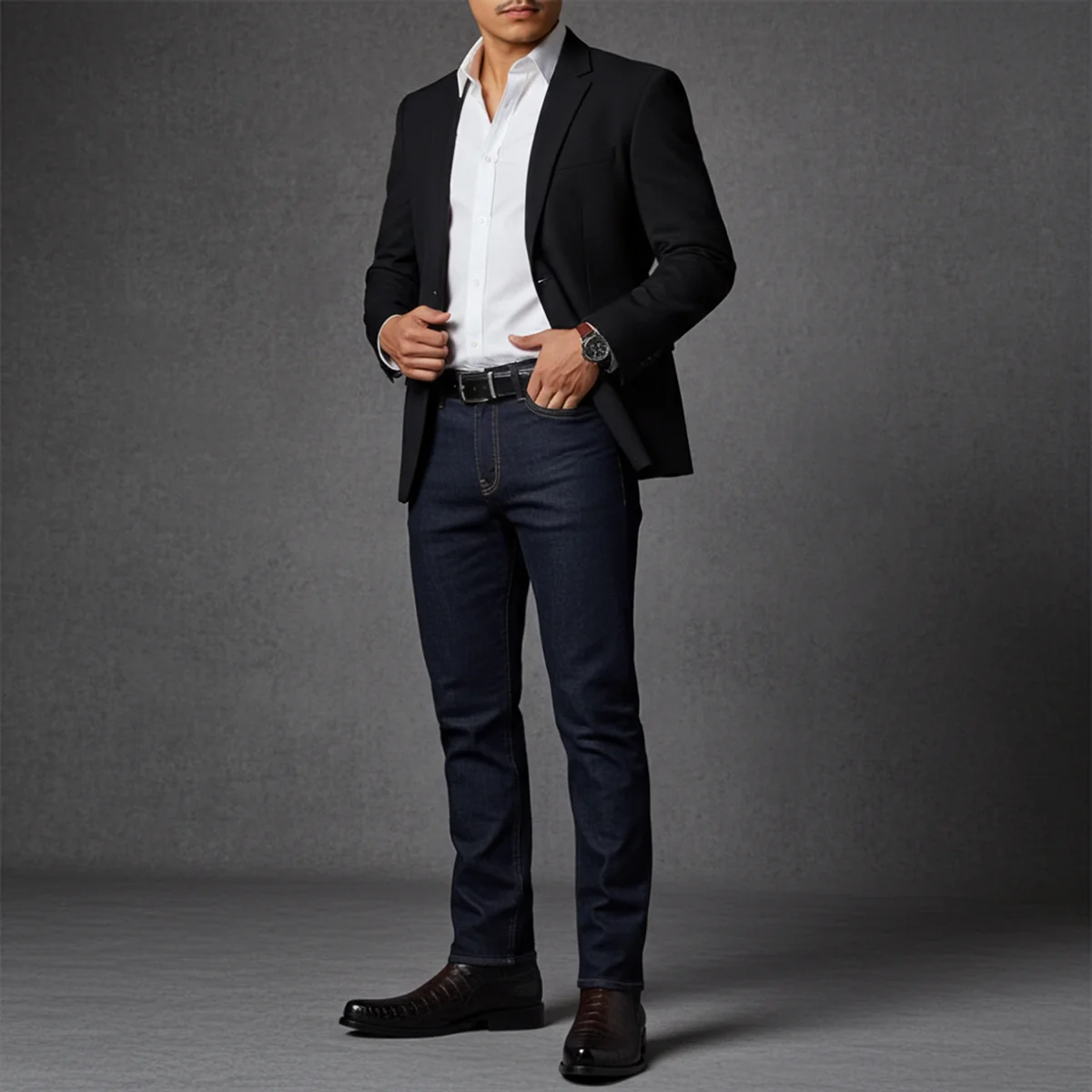 Caiman Belly Dress Boots - Image 4